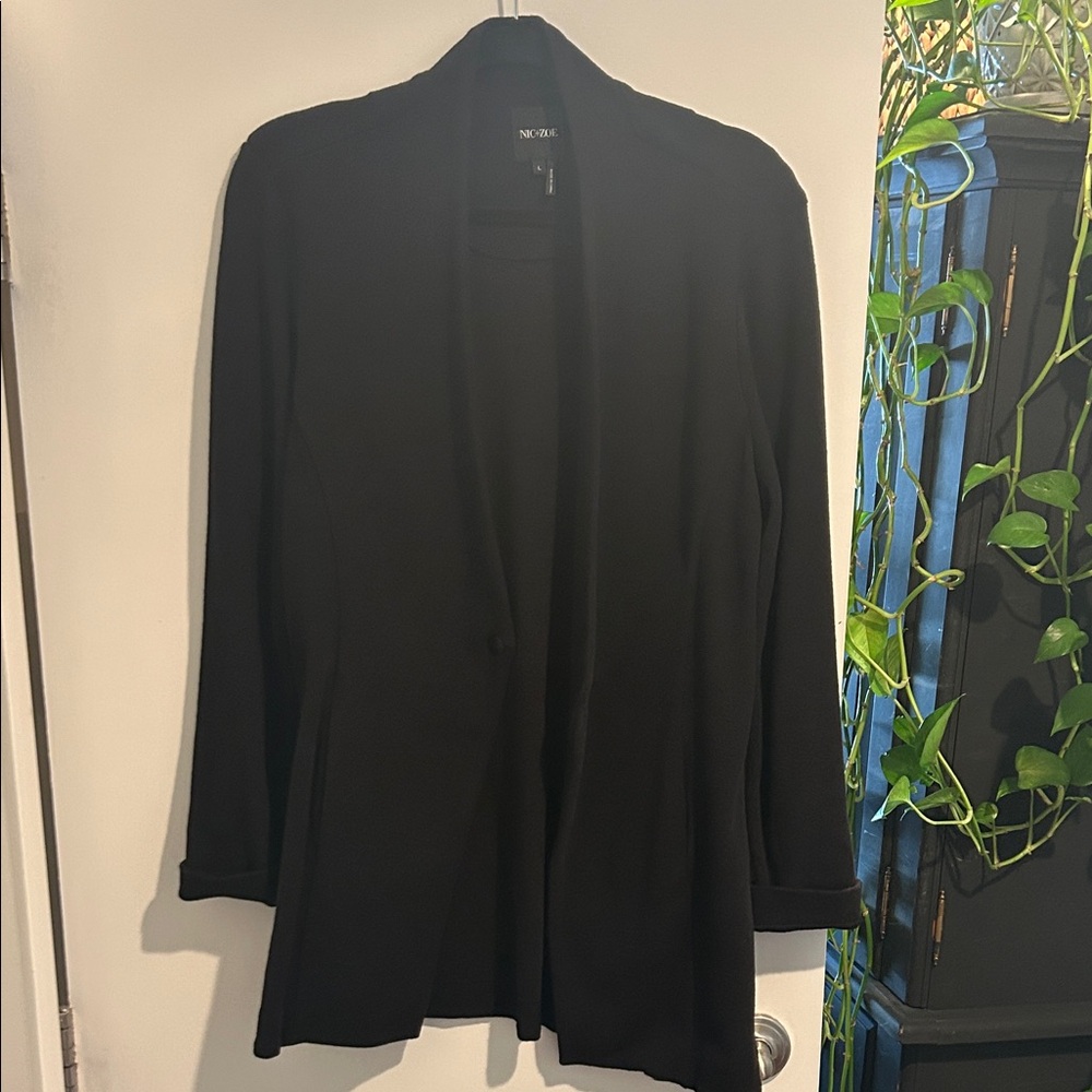 Nic + Zoe sweater material super flattering blazer